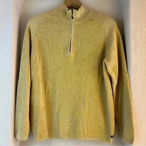 Indigo Palms 1/4 Zip Ribbed Sweater